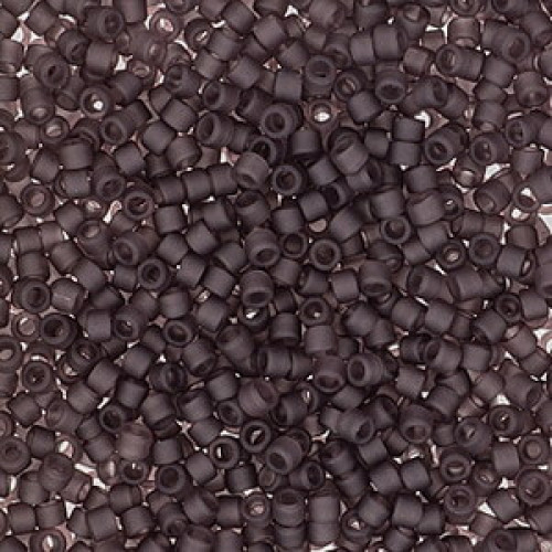 Miyuki delica beads 11/0 - Matte transparent dark smoky amethyst - DB-2405